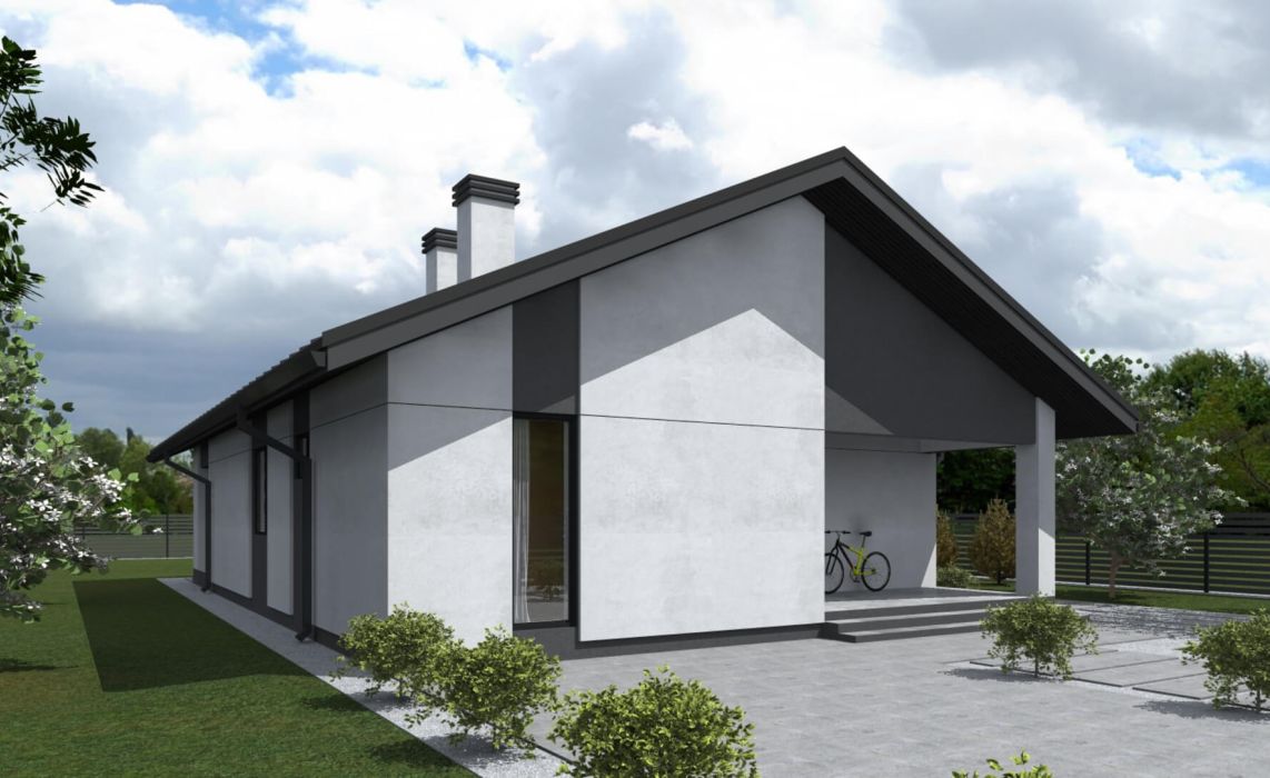 Хайлунд ПазлХаус, крыша скатная