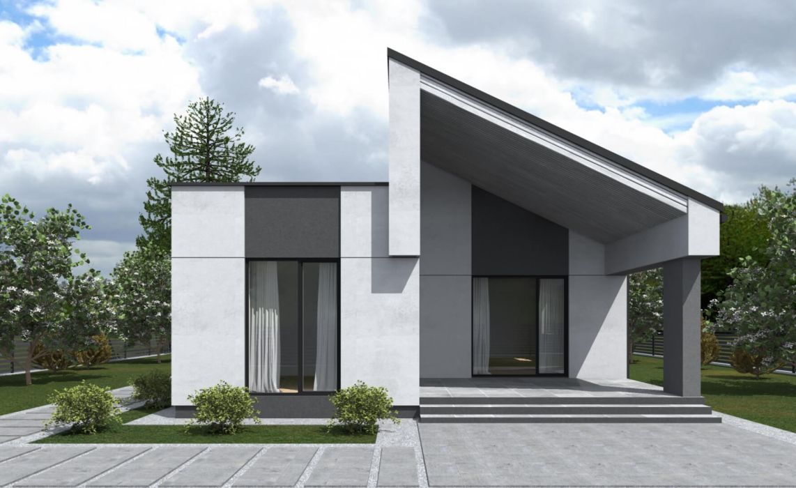 Ноунейм Пазл Хаус 93, крыша комбинированная