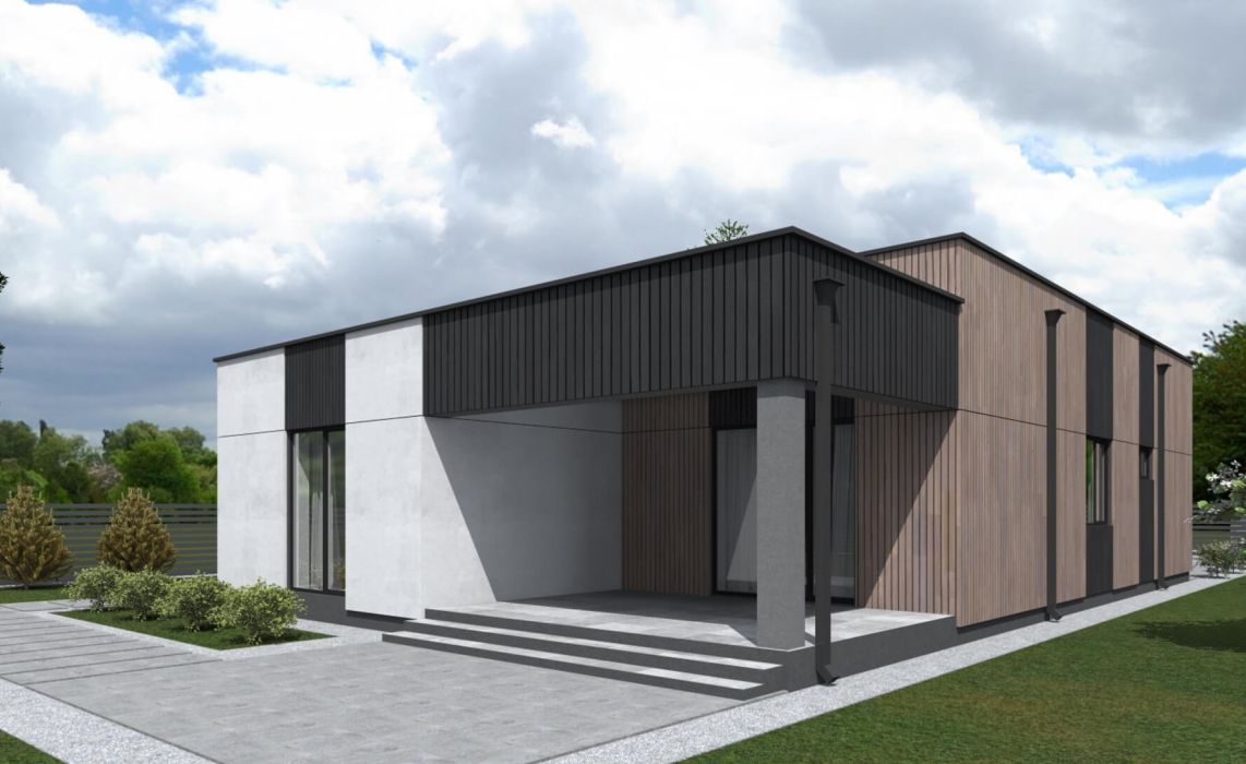 Йерке ПазлХаус, крыша плоская