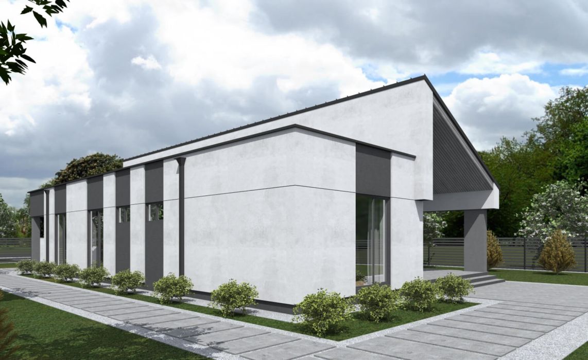 Тидберг ПазлХаус, крыша комбинированная