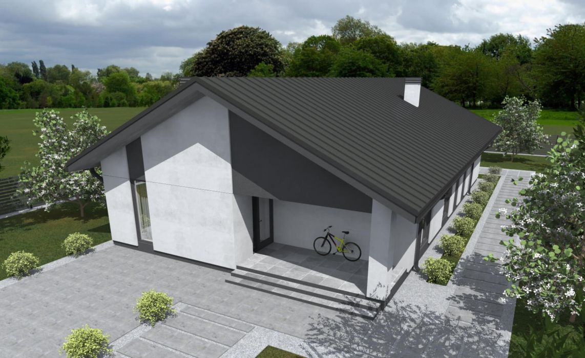 Тидберг ПазлХаус, крыша скатная