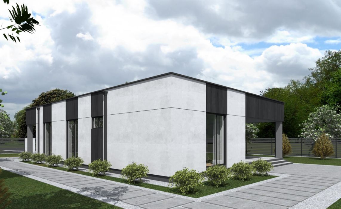 Йерке ПазлХаус, крыша плоская