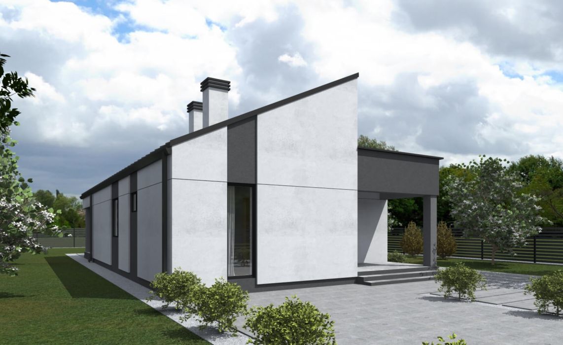 Ноунейм Пазл Хаус 93, крыша комбинированная