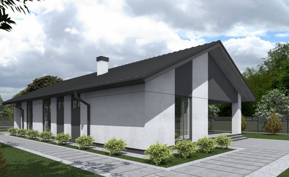 Тидберг ПазлХаус, крыша скатная