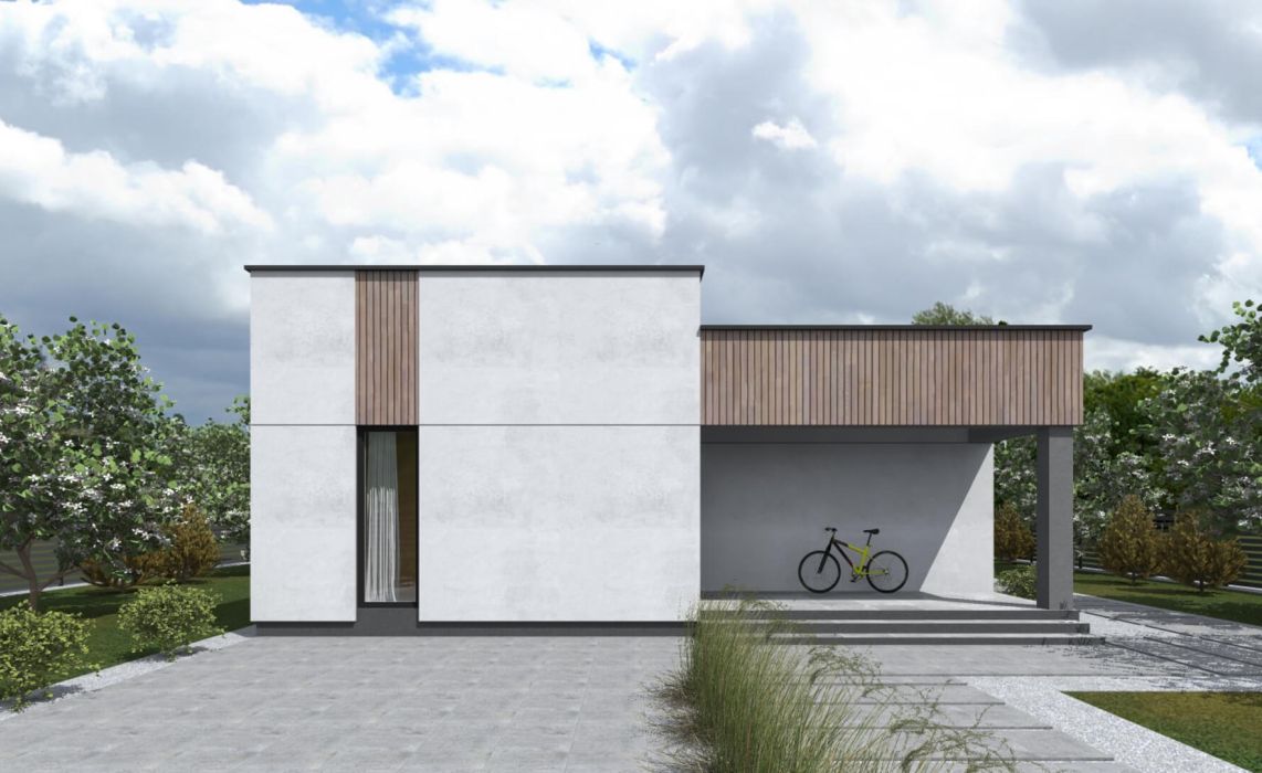 Норхельм ПазлХаус, крыша плоская