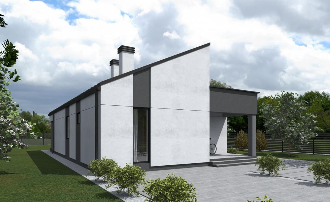 Люмборг ПазлХаус, крыша комбинированная