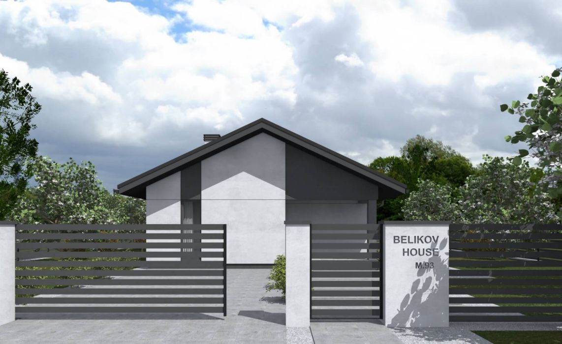 Ноунейм Пазл Хаус 93, крыша скатная