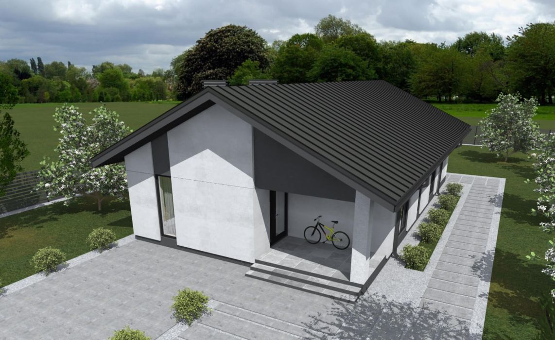 Люмборг ПазлХаус, крыша скатная