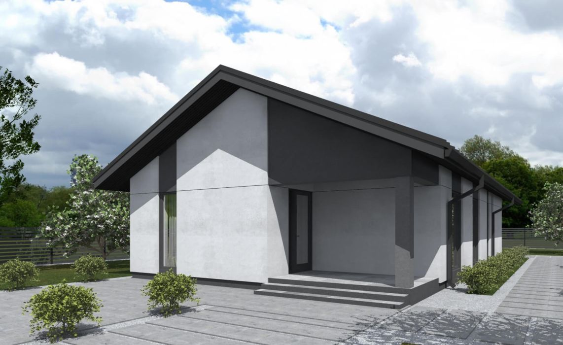 Ноунейм Пазл Хаус 93, крыша скатная