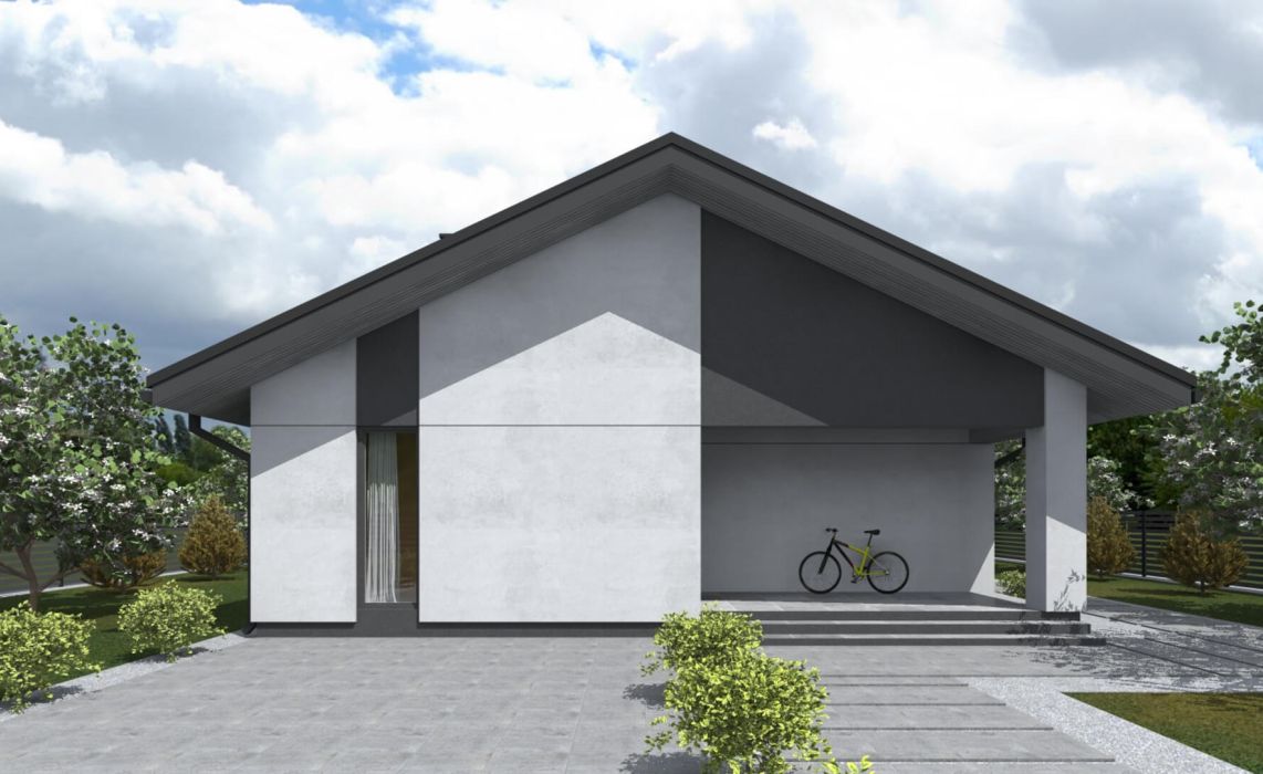 Тидберг ПазлХаус, крыша скатная